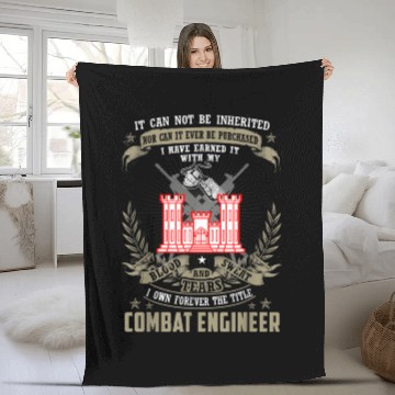 Discover It Cannot Be Inherited | Purchased Combat Engineer Fleece Blankets