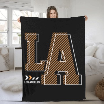 Discover Los Angeles LA California Gift Fleece Blankets