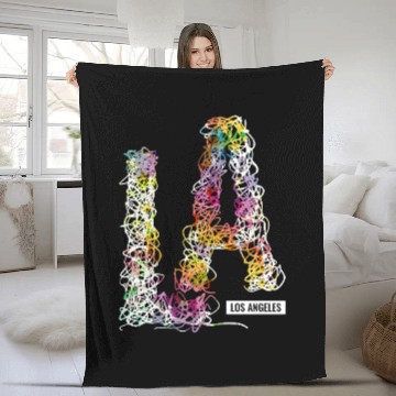 Discover Los Angeles LA California Gift Fleece Blankets