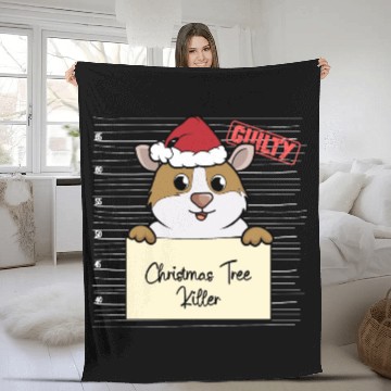 Discover Guinea pig christmas funny prison Fleece Blankets