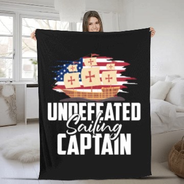 Discover Columbus Day 1492 Fleece Blankets