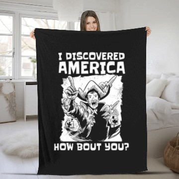 Discover Columbus Day 1492 Fleece Blankets