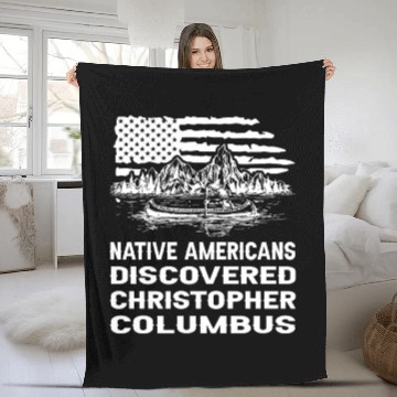 Discover Columbus Day 1492 Fleece Blankets