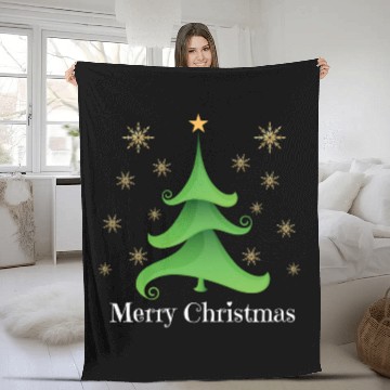 Discover Whimsical Christmas Tree Fleece Blankets