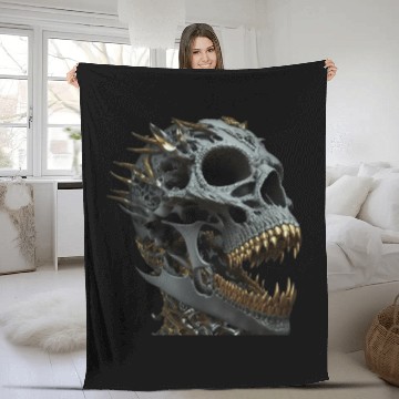 Discover Skull Bling Fleece Blankets