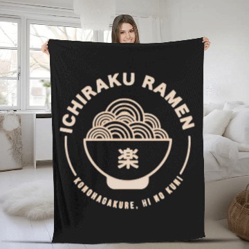 Discover Ichiraku Ramen Hidden Leaf Fleece Blankets