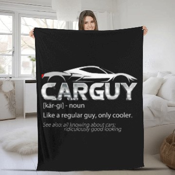 Discover Car Guy Sport Car Lover Funny Car Mechanic Fleece Blankets