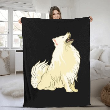 Discover Samoyed Cute White Dog Owners Pet Lover Gift Ideas Fleece Blankets