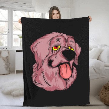 Discover Scary Brown Dog Owners Pet Lover Gift Ideas Fleece Blankets