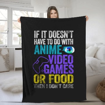 Discover Anime Manga Video Game Controller Or Food Then I Fleece Blankets