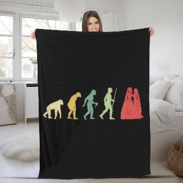 Discover Lesbian Couple Romantic Wedding Wife Evolution Fleece Blankets