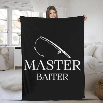 Discover Master Baiter - Fishing Design Fleece Blankets