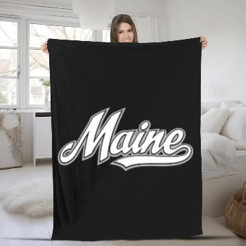 Discover Maine Fleece Blankets