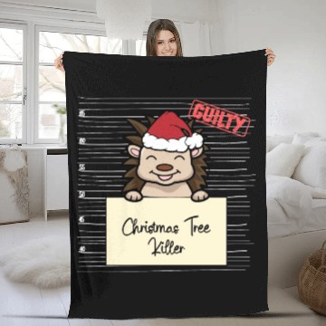 Discover Hedgehog christmas funny prison Fleece Blankets
