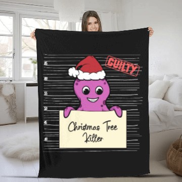Discover Octopus christmas funny prison Fleece Blankets