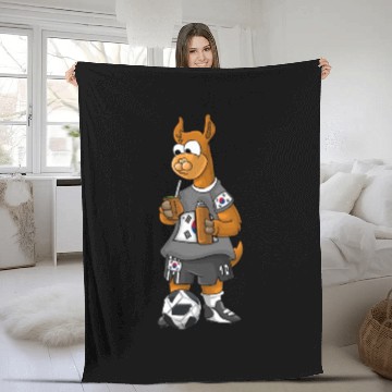 Discover South Korean Fan Llama Fleece Blankets