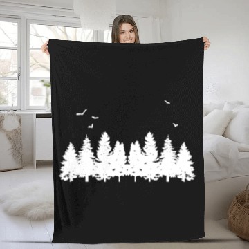 Discover Wilderness nature forest Fleece Blankets