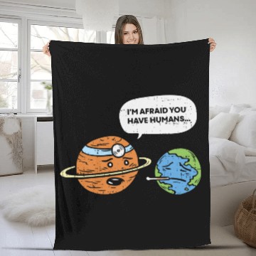 Discover Earth Day Planet Doctor Humans Save Environment Fleece Blankets