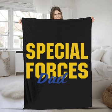Discover Special Forces Dad Fleece Blankets