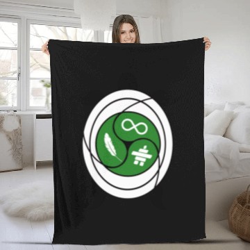 Discover Turtle symbol for indigenous people of Canada Fleece Blankets