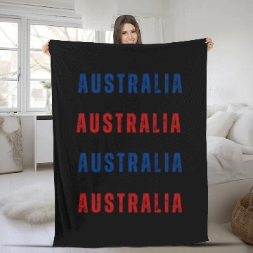 Discover 70s Australia Old School Soccer Fleece Blankets