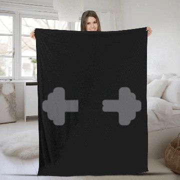 Discover Build Muscle at the gym Fleece Blankets