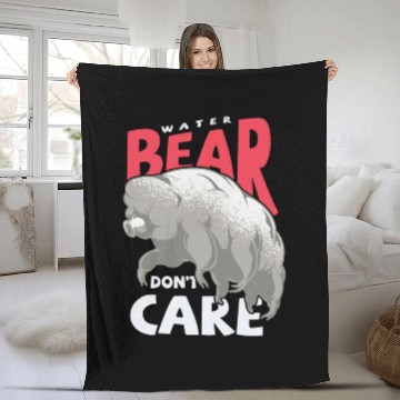 Discover Moss Piglet Science Biology Tardigrade Lover Fleece Blankets