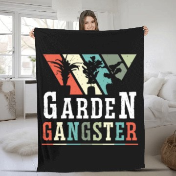 Discover GARDEN GANGSTER I Plants Gardener Gardening Fleece Blankets