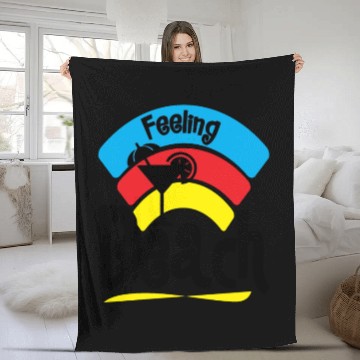 Discover Feeling A LiL Salty with Summer Clothes Fleece Blankets