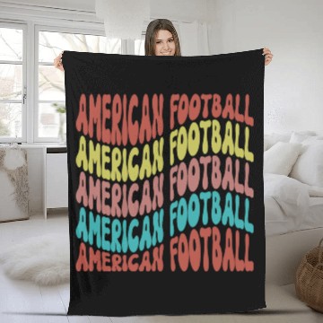 Discover american Football Fan Fleece Blankets, Cute Game Day Fleece Blankets