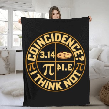 Discover Pi Equals Pie For Pi Day Celebrated On 3-14 March Fleece Blankets