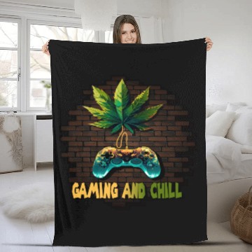 Discover Gaming and Chill Fleece Blankets