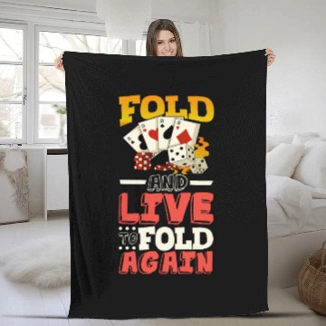 Discover Poker Casino Poker Player Gambling Roulette Gift Fleece Blankets