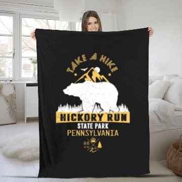 Discover Hickory Run state park Pennsylvania Fleece Blankets