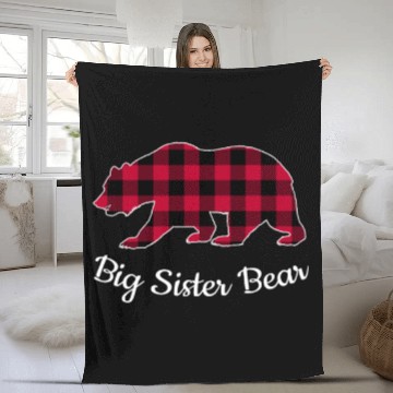 Discover Big Sister Bear Fleece Blankets