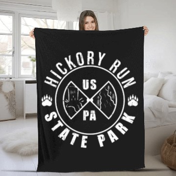 Discover Hickory Run state park Pennsylvania Fleece Blankets