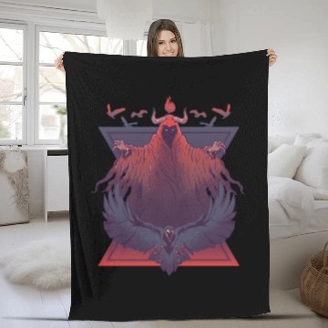 Discover Scary devil creepy eagle Scary devil creepy eagle Fleece Blankets