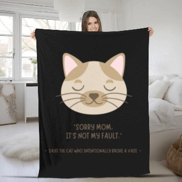 Discover The perfect Cat Mom Fleece Blankets