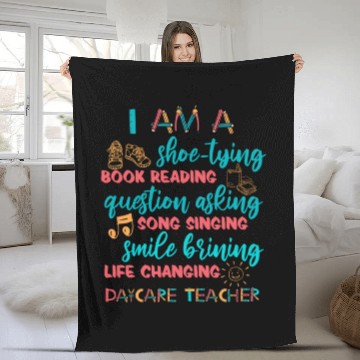 Discover Childcare Kindergarten Preschool Daycare Teacher Fleece Blankets
