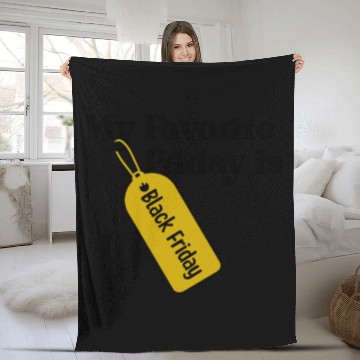 Discover My Favorite Friday is Black Friday Fleece Blankets