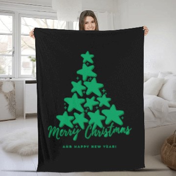 Discover Tree Christmas Fleece Blankets