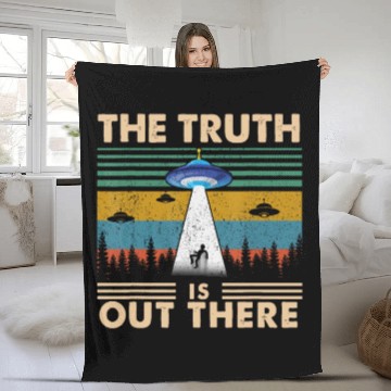 Discover The Truth Is Out There Storm Raid Area 51 Alien Fleece Blankets