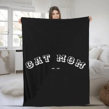 Discover CAT MOM Fleece Blankets