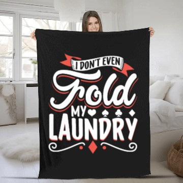 Discover Poker Casino Poker Player Gambling Roulette Gift Fleece Blankets