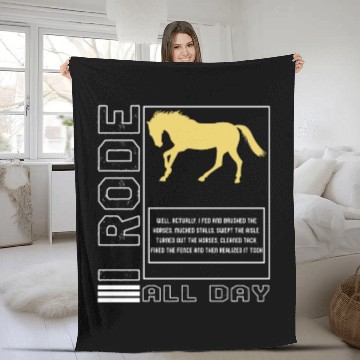 Discover Cowboy Fleece Blankets, I Rode All Day Funny Definition Fleece Blankets