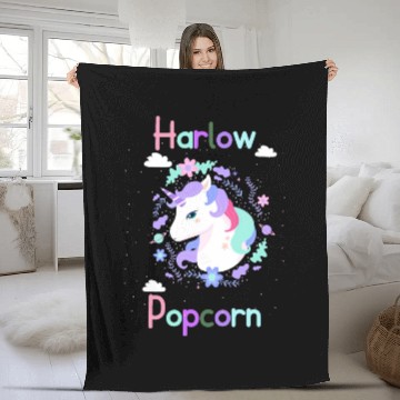 Discover Harlow And Popcorn Merch Popcorn The Pony Fleece Blankets