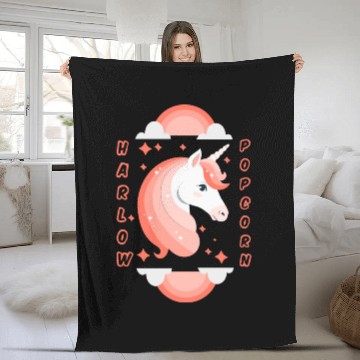 Discover Harlow And Popcorn Merch Popcorn The Pony Fleece Blankets