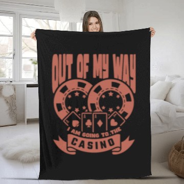 Discover Poker Casino Poker Player Gambling Roulette Fleece Blankets