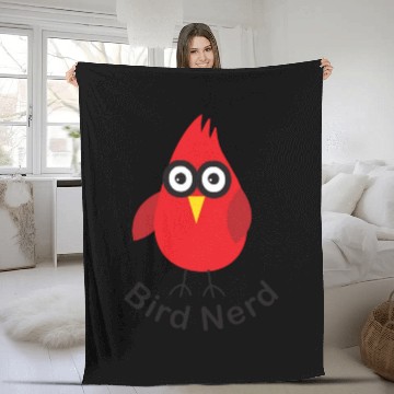 Discover Bird Nerd Fleece Blankets