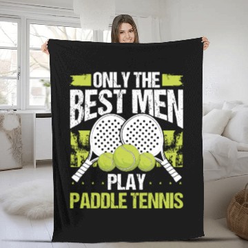 Discover Paddle Tennis Player Match Only the best Men Fleece Blankets
